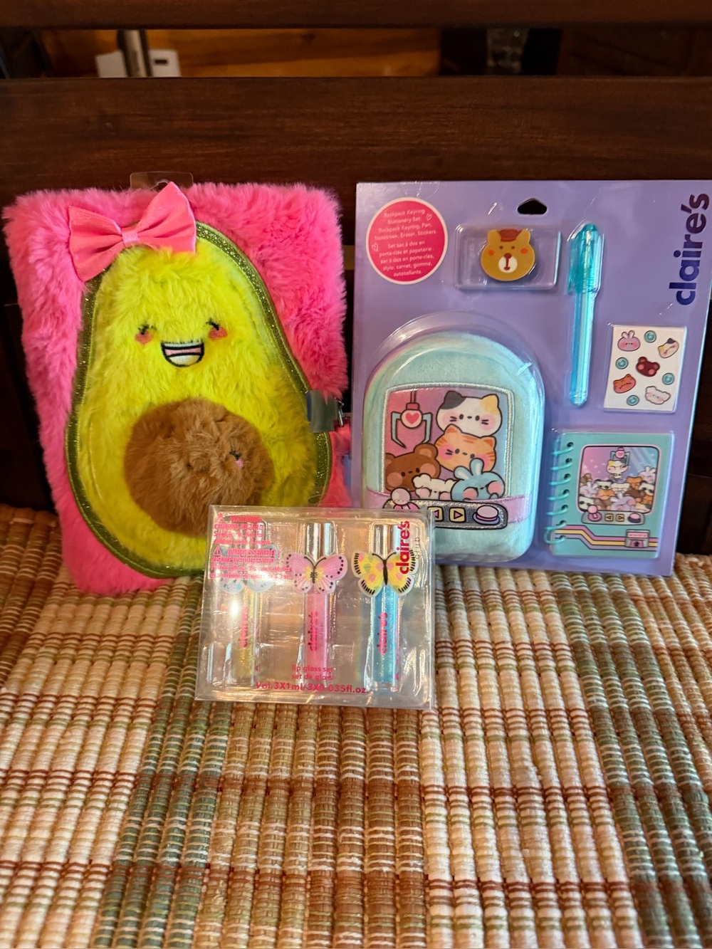 Claire's Avocado Plush Journal Bundle